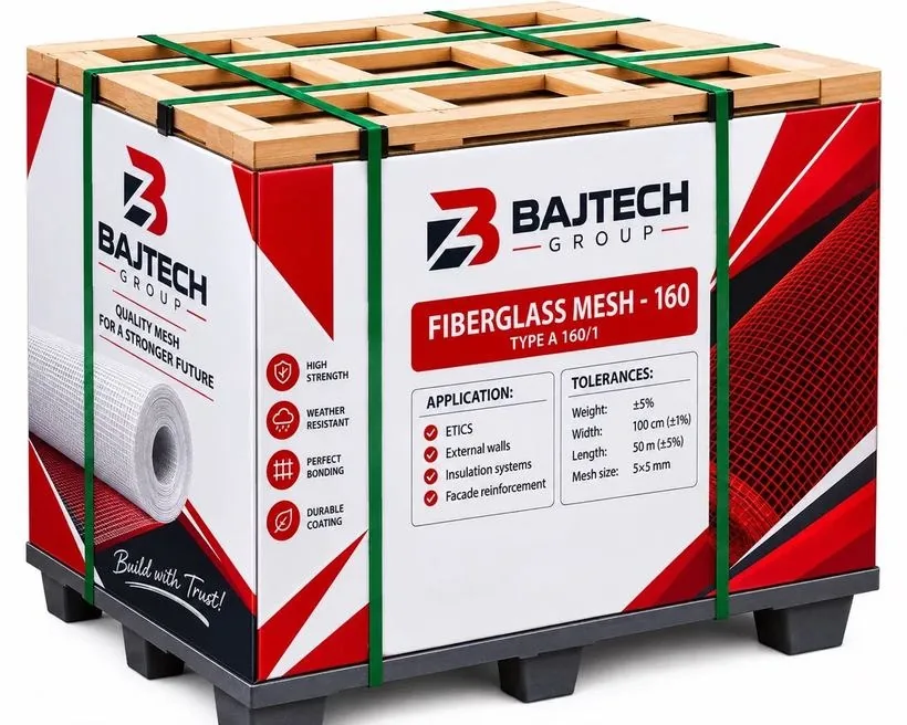 Premium pallet with printed Bajtech cartons